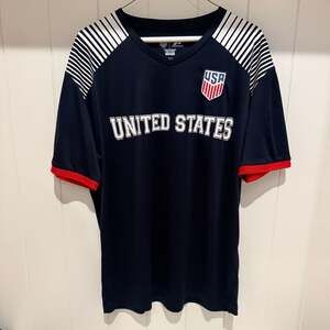 Icon Sports U.S. Soccer USMNT Men's Navy Blue Game Day Performance Shirt
